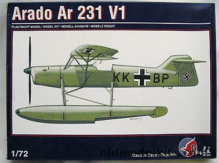 Pavla 1/72 Arado Ar-231 V1 U-Boat Aircraft, 72014 plastic model kit